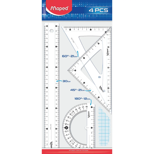 [3154142428301] MAPED Set de Trazado 4 piezas 30cm