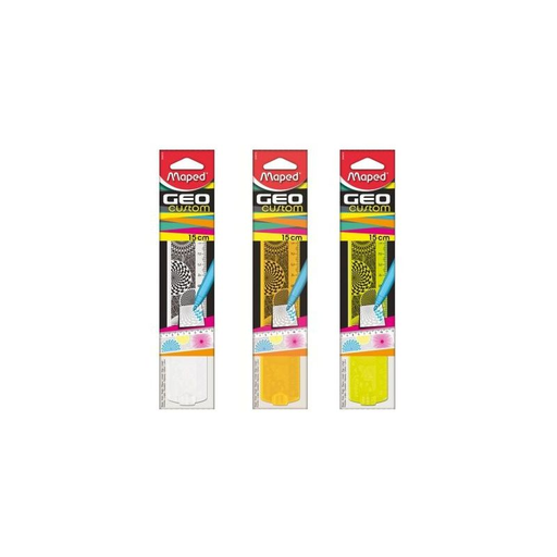[3154142540157] MAPED Flat Ruler Geocus 15cm