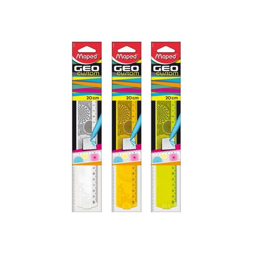 [3154142541208] MAPED Flat Ruler Geocus 20cm