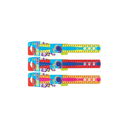 [3154142786104] MAPED Regla 30cm Grip System Kidy Learn la unidad