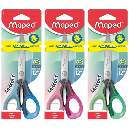 [3154146965109] MAPED Tesoura 16cm canhoto Sensoft