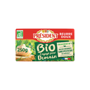 PRESIDENT Beurre doux Bio 82% M.G 250 g