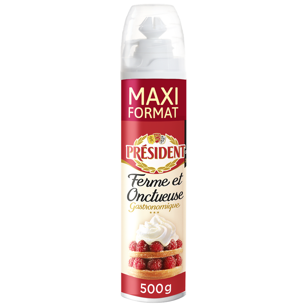 PRESIDENT Whipped cream firm and creamy whole 500 g