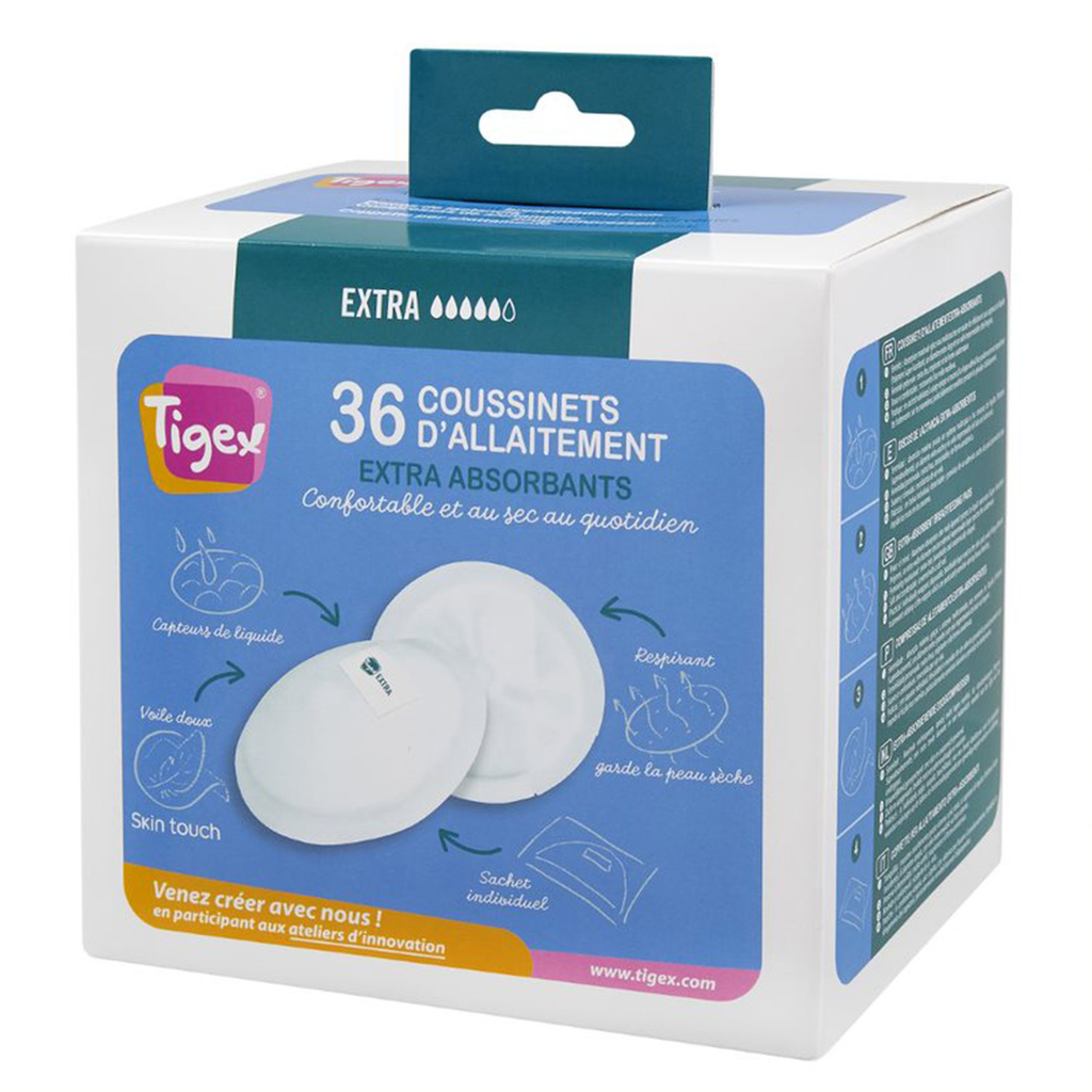 TIGEX Extra Absorbent Nursing Pads 36 units