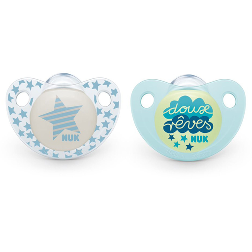 [3159921205500] NUK 2 Chuchas Day & Night 0-6m, lote de 2