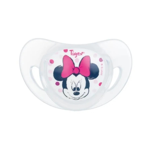[3159921221654] TIGEX Chupetas fisiológicas de silicone 18-36 meses Minnie, lote de 2