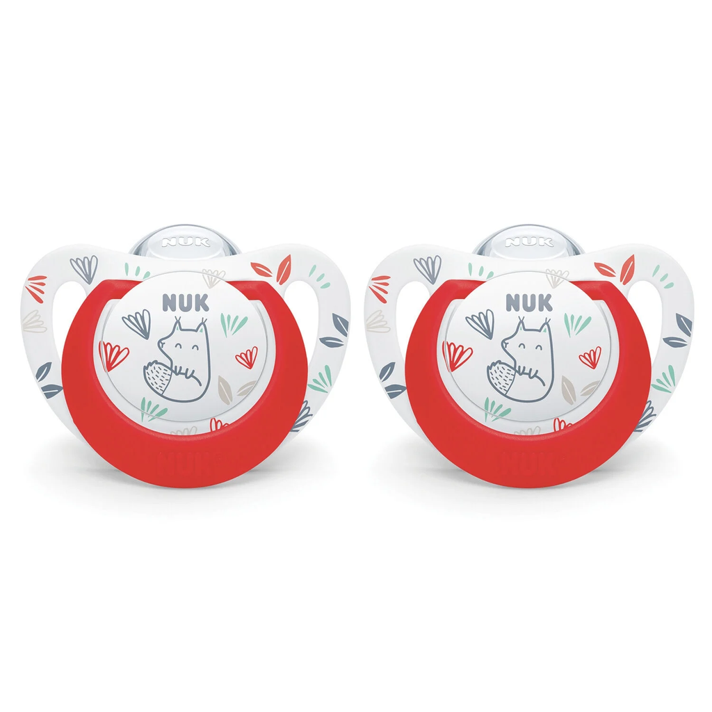 NUK Chupetes Expert Silicona 18-36m Ardilla el pack de 2