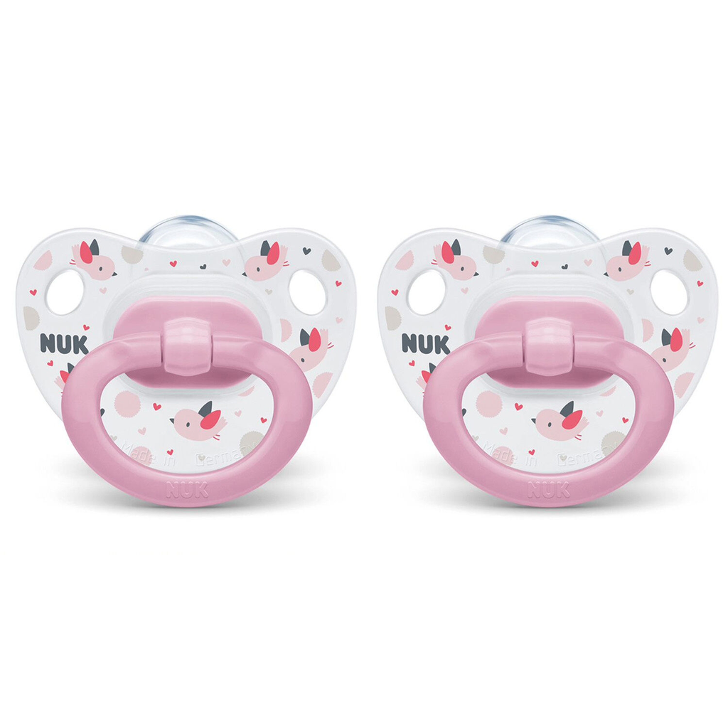 NUK Chucha fisiológica de silicone T1 lote de 2 unidades