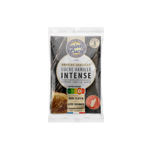 [3162050004241] SAINTE LUCIE Azúcar avainillado bourbon sabor intenso paquete de 5 sobres