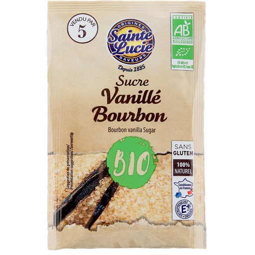 [3162050035016] SAINTE LUCIE Azúcar vainillado Bourbon Bio 5 sobres de 7,5 g