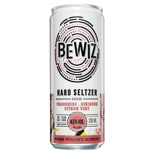[3163932287776] BEWIZ Bebida gaseificada alcoólica framboesa hibisco 33 cl