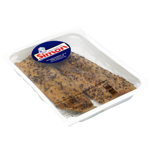 [3164060005096] SIMON Mackerel fillets with pepper DUTRIAUX 170 g