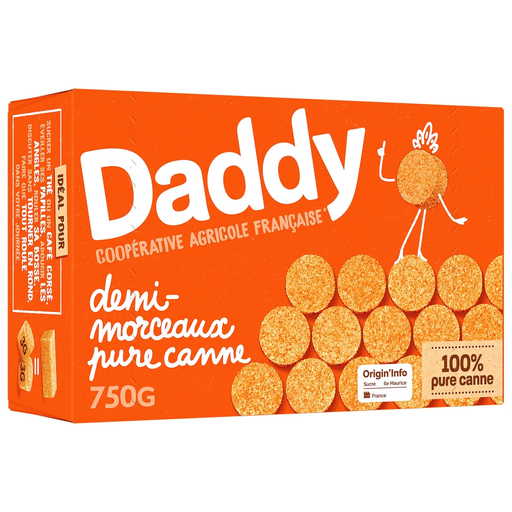 [3165430121255] DADDY Medios terrones de caña pura 750 g