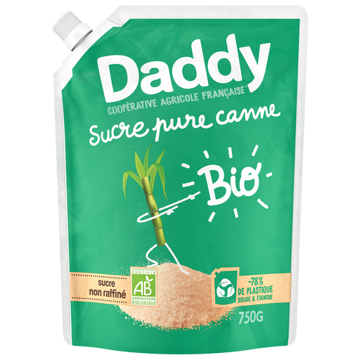 [3165433864012] DADDY Azúcar en polvo de caña bio perfil kraft 750 g