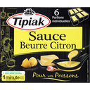 TIPIAK Salsa de mantequilla al limón 6 porciones individuales 300 g