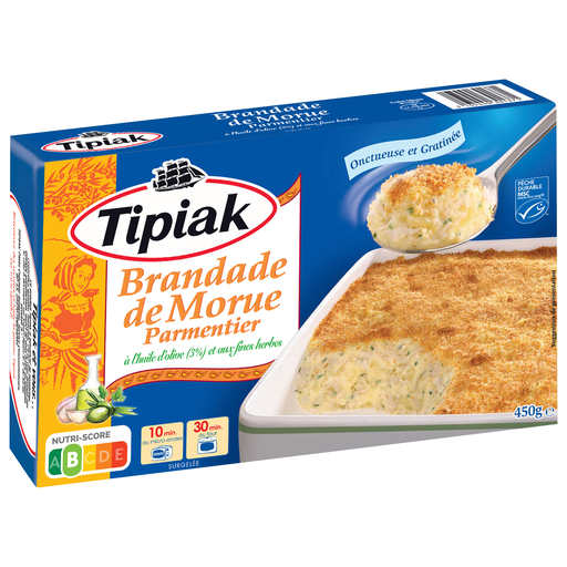[3165440301371] TIPIAK Brandade de morue parmentier 450 g