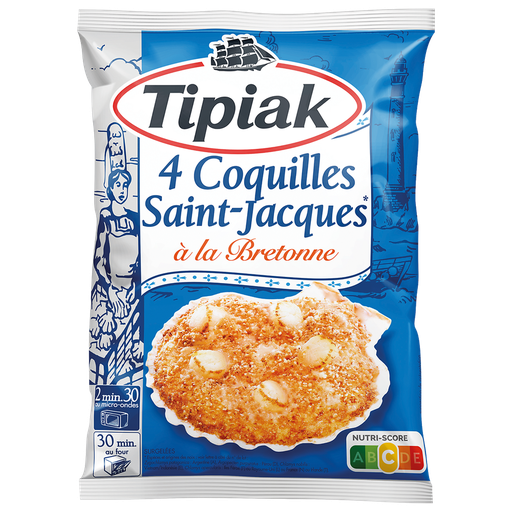 [3165440370407] TIPIAK Coquilles Saint-Jacques à la bretonne 360 g