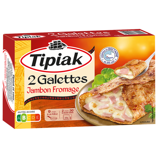 [3165441660002] TIPIAK Galette de sarrasin au jambon et fromage 125 g