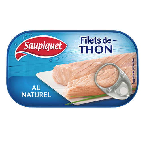 [3165950108019] SAUPIQUET Tuna fillets in brine 81 g