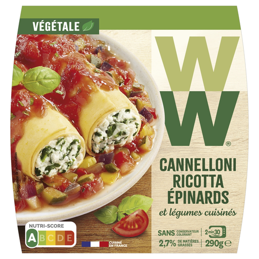 [3166352940115] WEIGHT WATCHERS Cannelloni de ricotta e espinafres com tomate 290 g