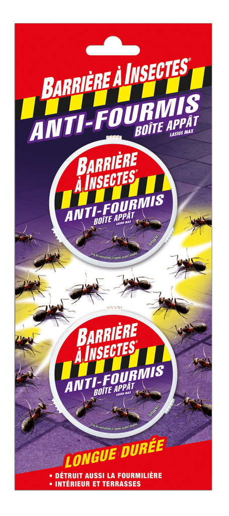 BARRIERE A INSECTES® Anti fourmis appât le lot de 2 boîtes-appât de 2 g