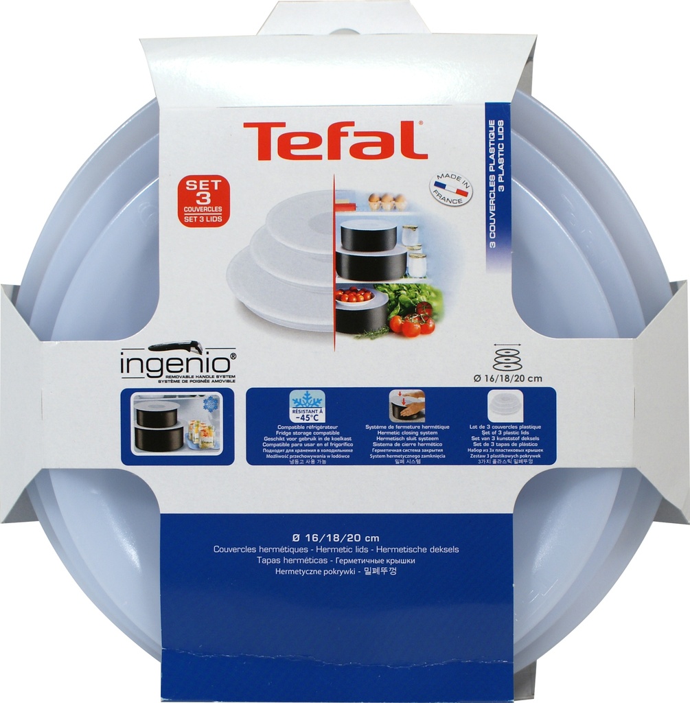 Tefal Couvercle De Conservation 16-18-20Cm - L9019222 : La Série Couvercles