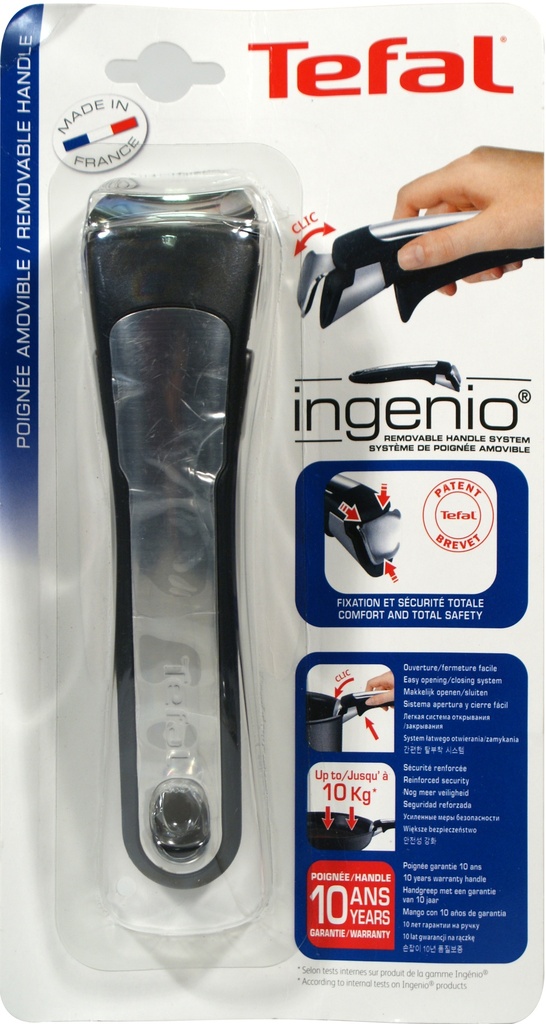 Tefal Poignée Amovible Ingenio Premium Inox L9938012