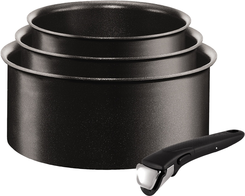 Tefal Ingenio Expertise Lot De Casseroles 1 Poignée Noir 16/18/20 Cm L6509503