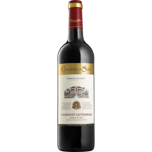 [3170870005751] COULEURS DU SUD Cabernet Sauvignon IGP Pays d'Oc 75 cl