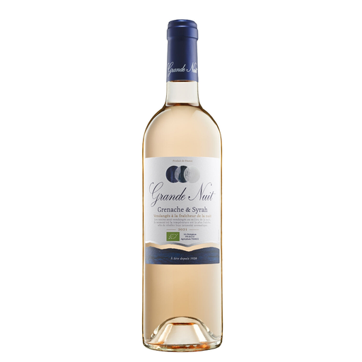 [3170870009186] GRANDE NUIT Vinho rosé Syrah e Grenache Bio 75 cl