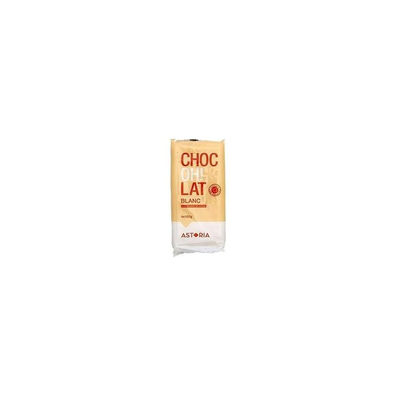 1ER PRIX Tablette Chocolat Blanc Confiserie Blanche Astor 4 x 100 g