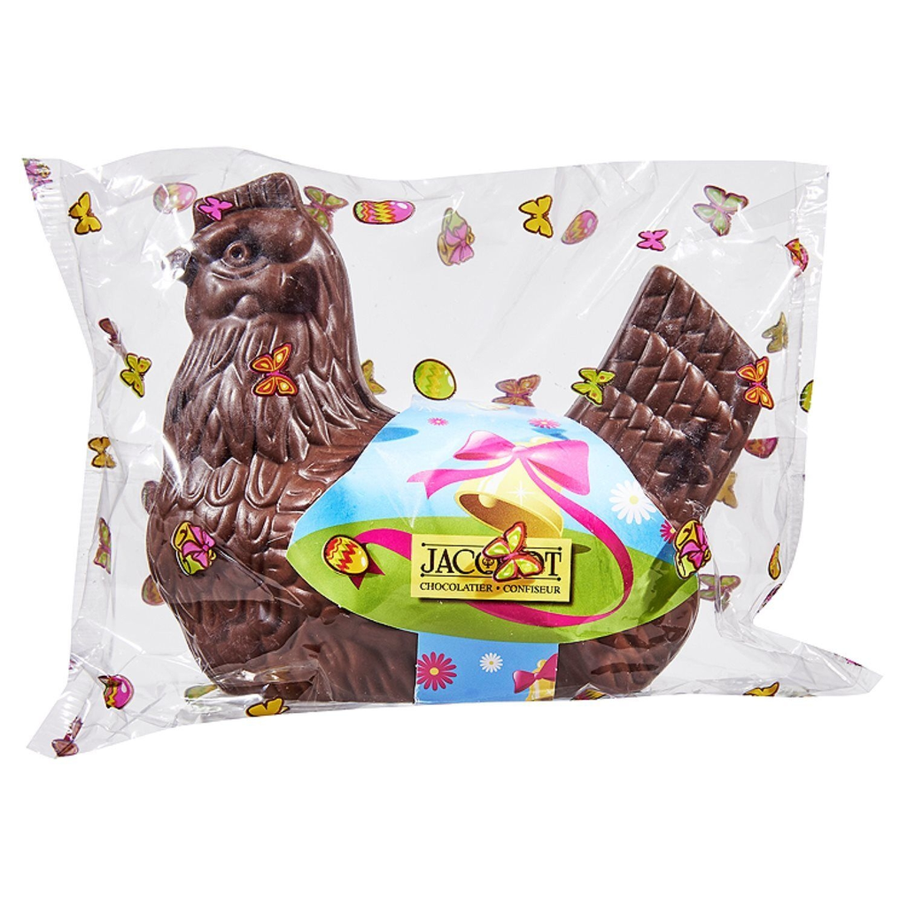 JACQUOT Chocolate de Pascua con leche figura gallina 185 g