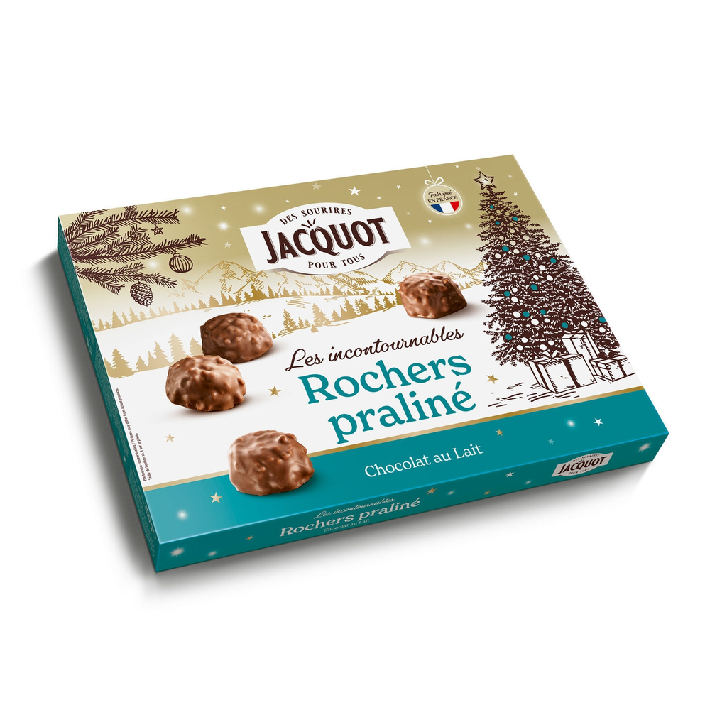 JACQUOT Chocolat rochers praliné 300 g