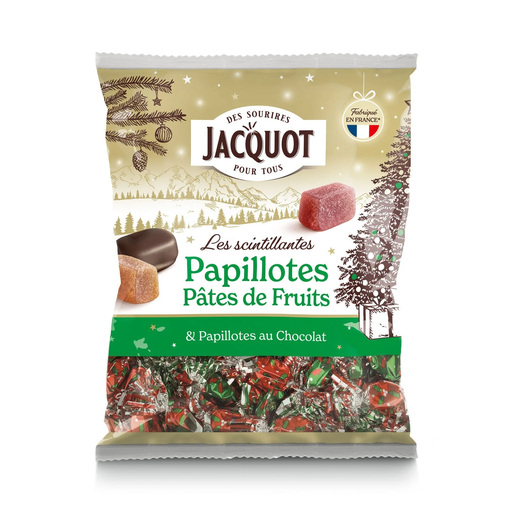 [3173287819065] JACQUOT Chocolat papillotes & pâtes de fruits 940 g