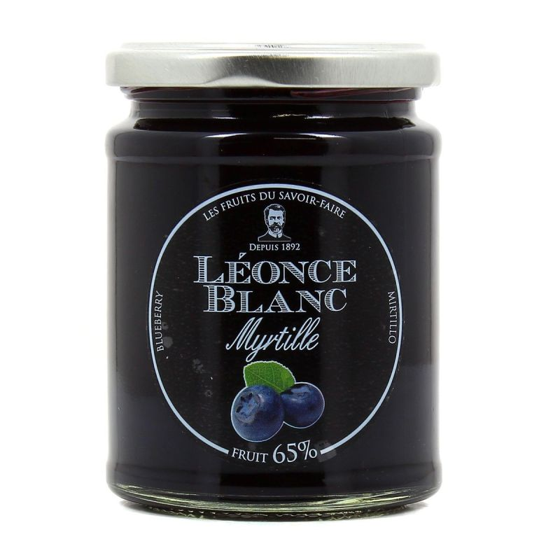 LÉONCE BLANC Confiture Myrtille 65% 330 g