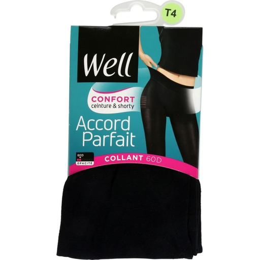 [3174550672776] WELL Medias Mujer Noir Accord Parfait 60D T4