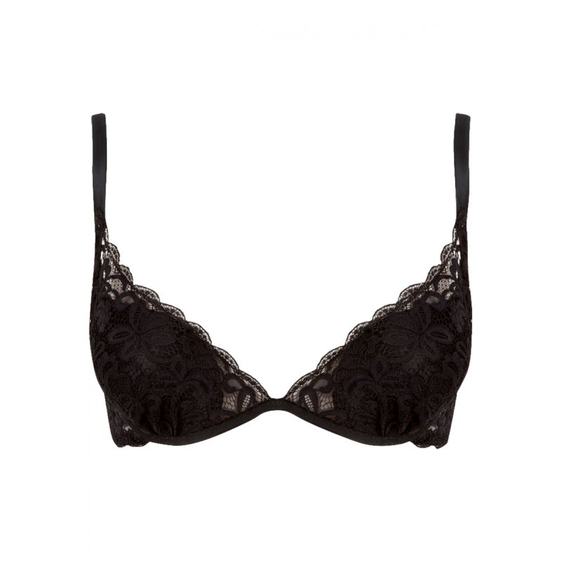 WELL Hypnose Ultra-Plunge Padded Bra Black 90D
