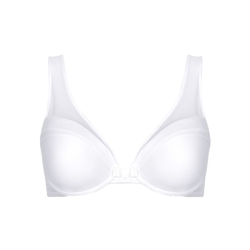 WELL Soutien-Gorge Coques Tulle Design Blanc 100D