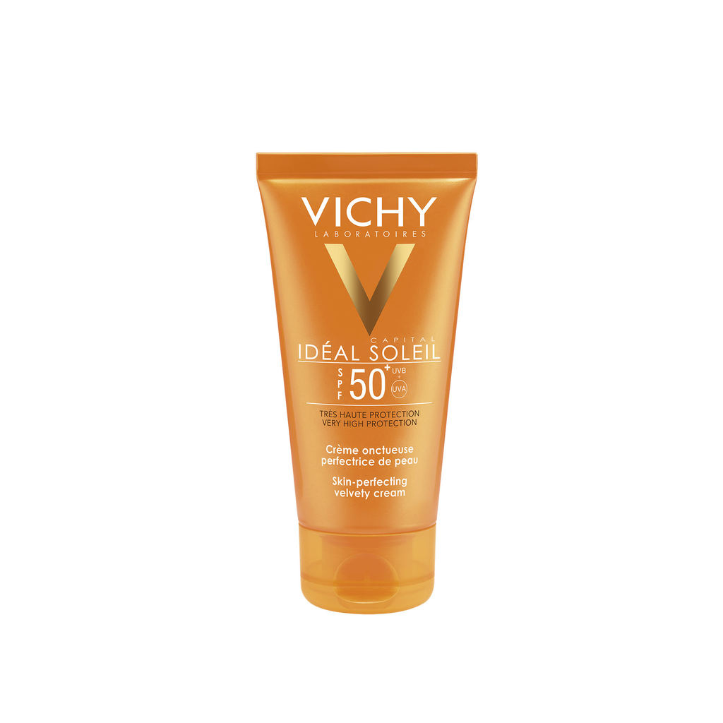VICHY Crème Solaire Visage Peau Sensible SPF 50+ Hydratante 50 ml