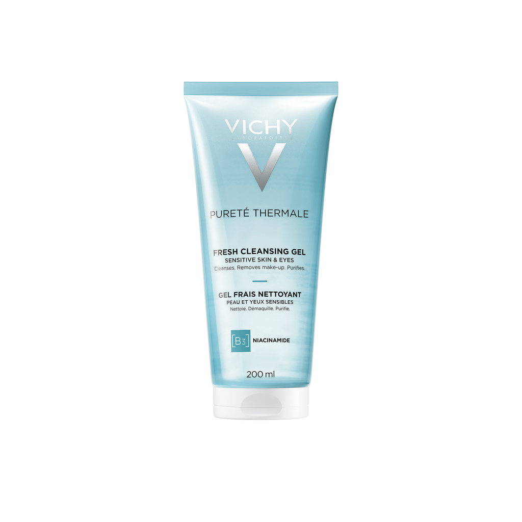 VICHY Pureté Thermale Gel Desmaquilhante Fresco Rosto & Olhos Sensíveis 200 ml