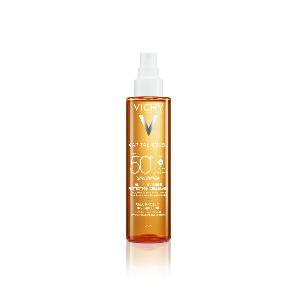 VICHY Invisible Sun Oil Face & Body High Protection SPF 50+ 200 ml