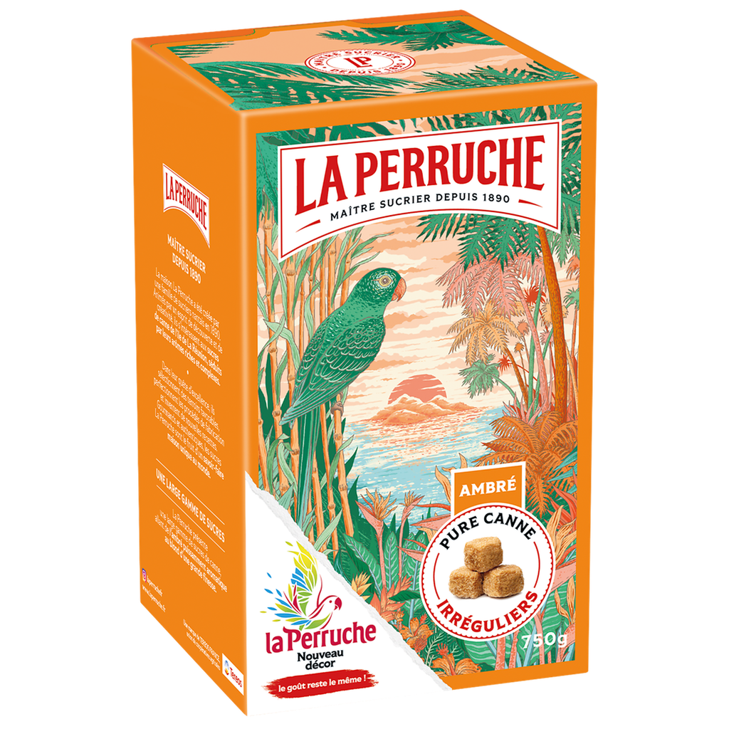 LA PERRUCHE Mini cane sugar cubes 750 g