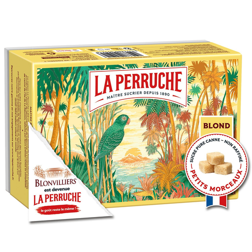 [3174660055216] LA PERRUCHE Pure Cane Brown Sugar Cubes 1 kg