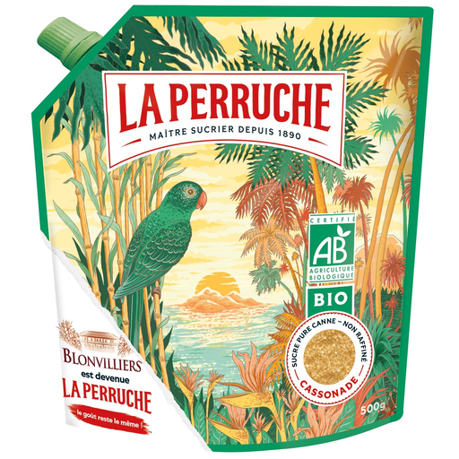 [3174660091795] BEGHIN SAY La Perruche Organic Blond Cane Sugar 500 g