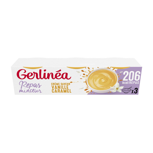 [3175680906779] GERLINEA Creme refeição emagrecimento baunilha 3 x 210 g
