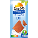 GERBLE Tablete de chocolate de leite sem açúcares adicionados 80 g
