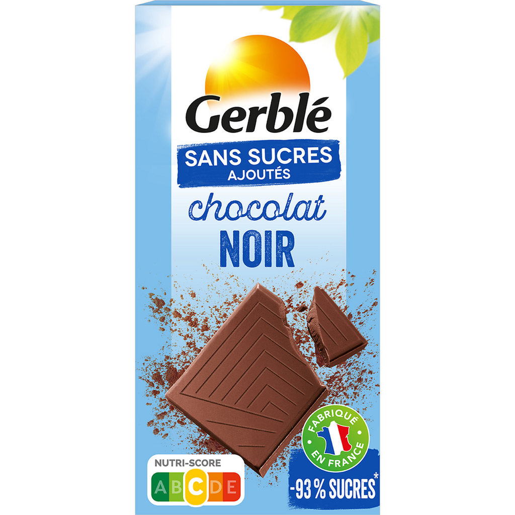 GERBLE Dark Chocolate Bar No Added Sugar 80 g