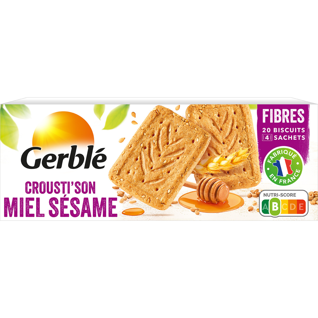 GERBLE Crousti'son Honey Sesame Biscuits 200 g