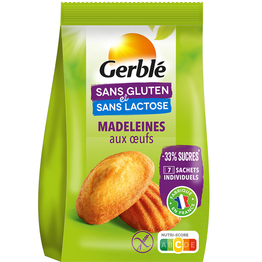GERBLE Madeleines aux œufs sans gluten 200 g
