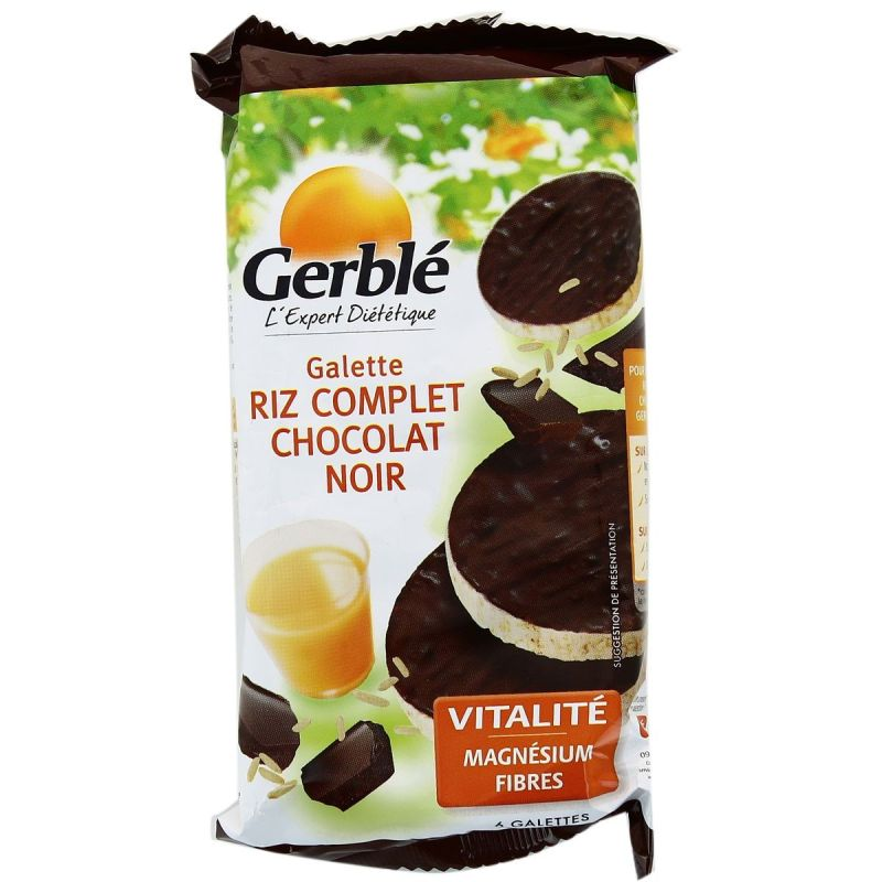 GERBLE Rice Cake Dark Chocolate 100 g